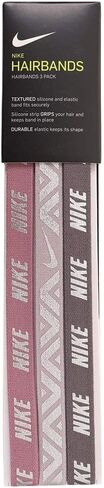 Nike Printed Metallic Headbands Assorted 3PK Plum DUST/Violet ASH/Gunsmoke OSFM in Saudi Arabia