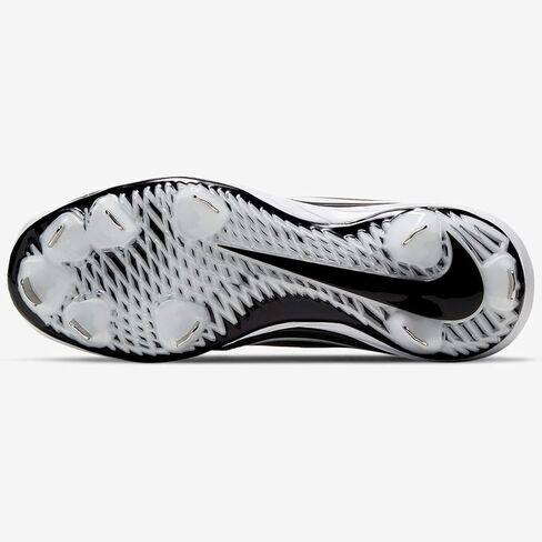 حذاء بيسبول/سوفتبول للسيدات Lunar Hyperdiamond 3 Pro من Nike - أسود/أبيض - مقاس 9 in Kuwait