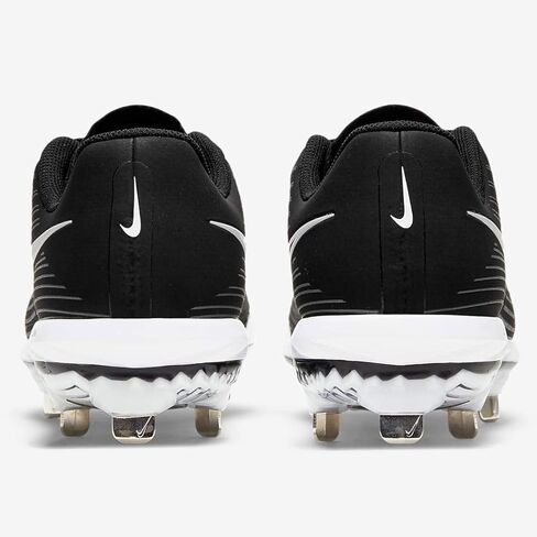 حذاء بيسبول/سوفتبول للسيدات Lunar Hyperdiamond 3 Pro من Nike - أسود/أبيض - مقاس 9 in Kuwait