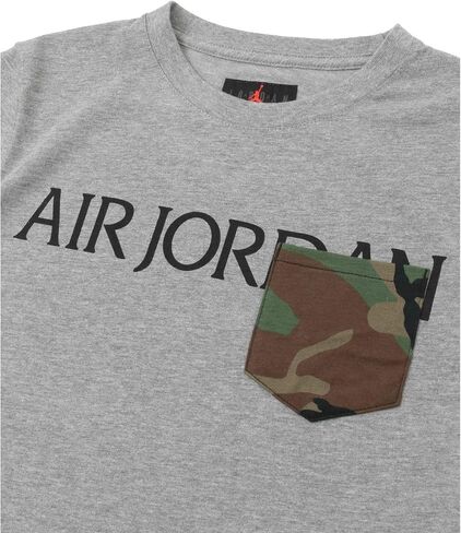 Nike Air Jordan Big Boys (8-20) Short-Sleeve Jumpman T-Shirt Jordan (Grey/Camo Pocket/Jumpman, Large) in Saudi Arabia