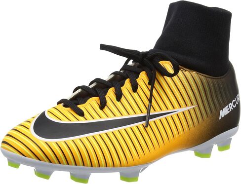 حذاء كرة القدم Nike Mercurial Victory VI Dynamic Fit FG للأولاد, برتقالي ليزر برتقالي أسود أبيض فولت ليزر برتقالي أسود أبيض V متعدد الألوان in Saudi Arabia