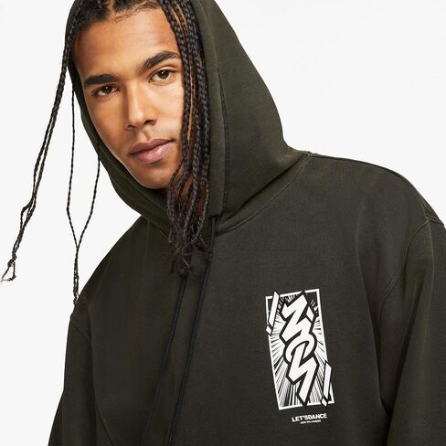 Nike Air Jordan Zion Men's Performance Fleece Hoodie Size L Washed Black in Saudi Arabia