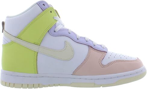 Nike Dunk High Unisex Shoes Size 7, Color: White/Cashmere-LT Lemon Twist in Saudi Arabia
