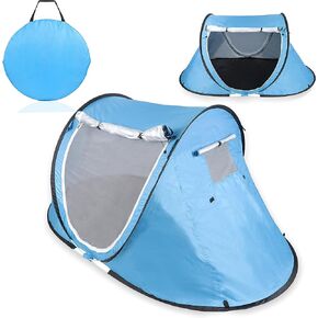 خيمة تخييم منبثقة من نيتشر، خيمة لشخصين - 88 × 50 انش مساحة ارضية سريعة التركيب في الهواء الطلق خيمة مظلة مع بابين in Kuwait