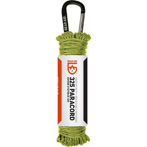 GEAR AID 325 Paracord and Carabiner, Utility Cord for Camping and Hiking, Black, 50 ft in Kuwait