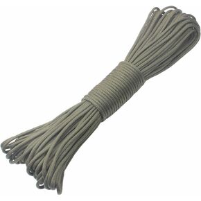 Paracord 9 Core 550 Parachute Cord Camping Rope 100FT (Army Green, 100feet)