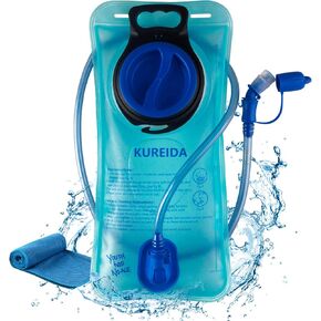 KUREIDA Hydration Bladder 2 Liter Leak Proof Water Reservoir,BPA Free,Wide Opening, Military Water Bladder Combined with Hydration Backpacks for Biking Hiking Running Camping Climbing.