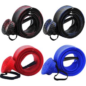 Beetwo Fishing Rod Cover, 4 Pack Fishing Rod Sleeve Sock Pole Glove Protector Cover with Lanyard for Fly, Spinning, Casting, Sea Fishing Rod in Kuwait