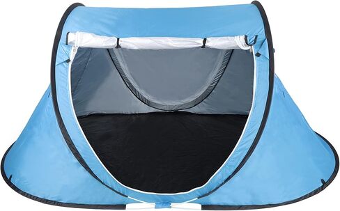 خيمة تخييم منبثقة من نيتشر، خيمة لشخصين - 88 × 50 انش مساحة ارضية سريعة التركيب في الهواء الطلق خيمة مظلة مع بابين in Kuwait