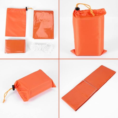 Synpinya 2 Person Survival Emergency Tent with Emergency Sleeping Bag- Waterproof Rescue Survival Tent,Emergency Shelter in Saudi Arabia