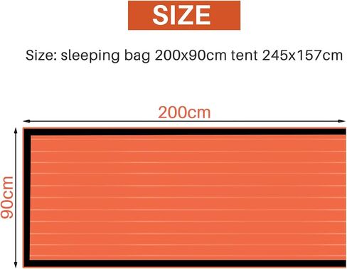 Synpinya 2 Person Survival Emergency Tent with Emergency Sleeping Bag- Waterproof Rescue Survival Tent,Emergency Shelter in Saudi Arabia