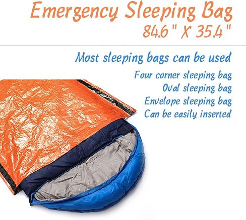 Life Tent Emergency Survival Shelter–2 Person Emergency Tent–Emergency Blanket/Emergency Sleeping Bag/Emergency Raincoat 4PCS-Use As Survival Tent, Emergency Shelter, Tube Tent, Survival Tarp in Kuwait