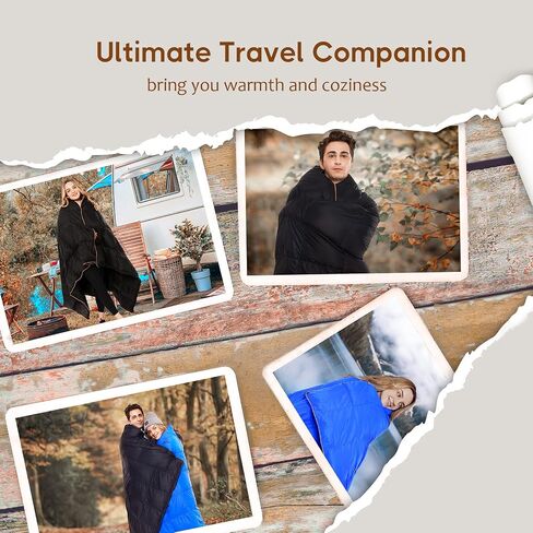 LUXCOL Down Camping Blanket - 700 Fill Power Puffy, Warm, Water Resistant, Lightweight and Portable for Outdoors, Travel, Camping… in Saudi Arabia