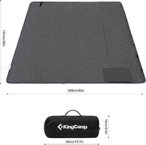 بطانية خارجية مقاومة للماء للطقس البارد من KingCamp، بطانيات خفيفة الوزن من الصوف السميك ودافئة قابلة للطي، غطاء مقاوم للرياح قابل للغسل في الغسالة للنزهة والتخييم والهواء الطلق والاستاد والشاطئ والمهرجانات والكلب in Kuwait
