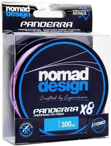 Nomad Design PANDERRA Cyan X8 Braid, Premium PE Fiber Fishing Line with Micro Weave Technology, Hydroslick Coating, and Increased Casting Distance. in Kuwait