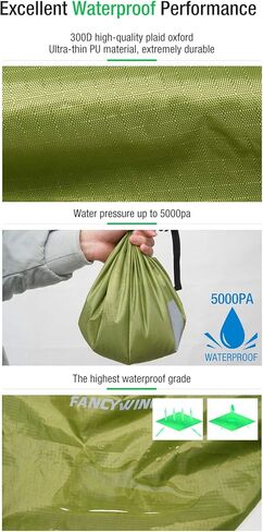 غطاء حقيبة ظهر مقاوم للماء من FANCYWING مع حزام عاكس، غطاء حقيبة ظهر مقاوم للمطر غير قابل للانزلاق 10-90 لتر للتنزه سيرًا على الأقدام والتخييم والصيد وركوب الدراجات في المطر وما إلى ذلك. in Kuwait