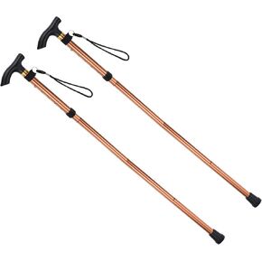 PATIKIL Trekking Poles, Collapsible Hiking Pole Telescopic Folding Cane Quick Lock Aluminum Alloy for Outdoor Hiking Walking