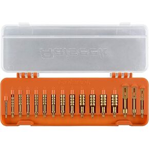 Raiseek Gun Cleaning Jags Slotted Tip Patch Holder Kit for Handgun Rifle .17 .22/.223 .30 .357 .40 .45 Cal 5.56MM 7.62MM 9MM