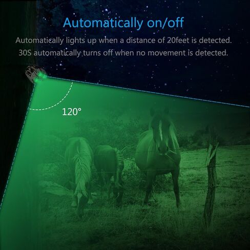 Deer Feeder Light Hog Hunting Green Light Spotlight PIR Motion Sensor 120°Angle IP65 Waterproof Outdoor Animal Game Feeder Cage in Saudi Arabia