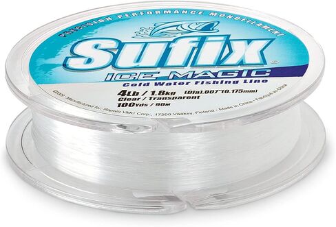 Sufix 100 Yard Ice Magic Monofilament Fishing Line - Neon Orange in Saudi Arabia