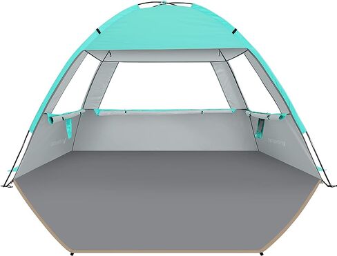 Venustas Beach Tent Sun Shelter for 3/4/6/8 Person, UPF 50+ UV Protection Beach Canopy, Lightweight and Easy Setup Cabana, Portable Shade Tent in Kuwait