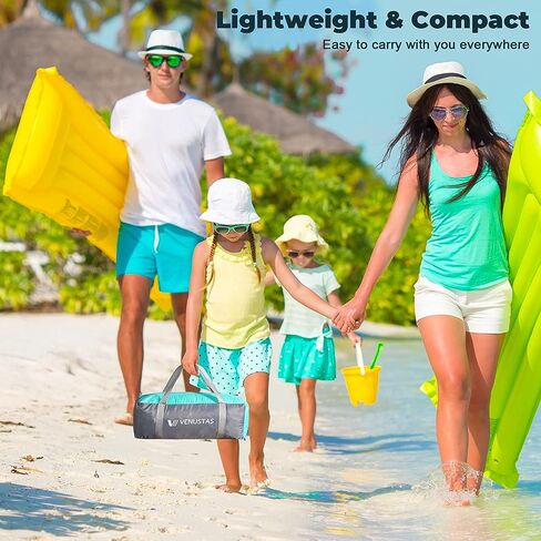 Venustas Beach Tent Sun Shelter for 3/4/6/8 Person, UPF 50+ UV Protection Beach Canopy, Lightweight and Easy Setup Cabana, Portable Shade Tent in Kuwait