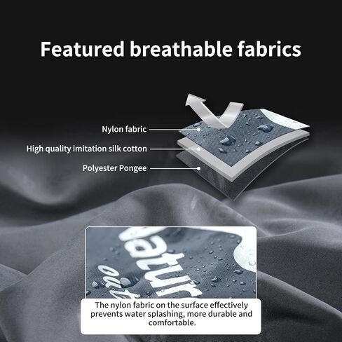 Naturehike Lightweight Compact Sleeping Bag, 59℉/32℉ Envelope Ultralight Backpacking Sleeping Bag Portable, Waterproof with Compression Sack for Cold&Warm, Camping, Traveling, Hiking in Kuwait