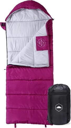 Tough Outdoors Sleeping Bags for Adults & Kids Sleeping Bags Girls Boys Teens - Camping Sleeping Bag for Backpacking- Cold Warm Weather & Summer Sleeping Bag - Lightweight Waterproof Compact Sleep Bag in Saudi Arabia