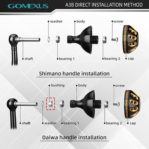 GOMEXUS Power Knob Fishing Reels Accessories in Saudi Arabia