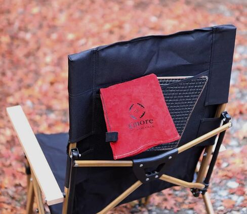 S'more 4-Level Adjustable Camping Chair with Armrests, High Back Reclining Outdoor Chair for Adults, Folding Lawn Chair with Carry Bag for Outdoor, Camping, Sporting Events, Fishing, Picnicking, Beige in Kuwait