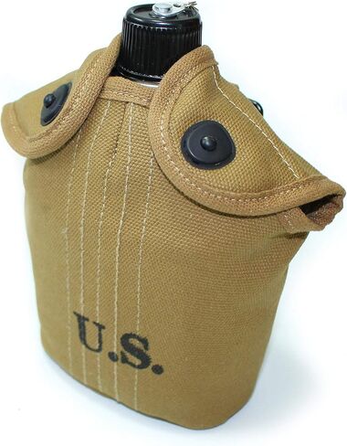 Reproduction 0.8L US Soldier WWII WW2 Canteen Cup and Cover Set in Saudi Arabia