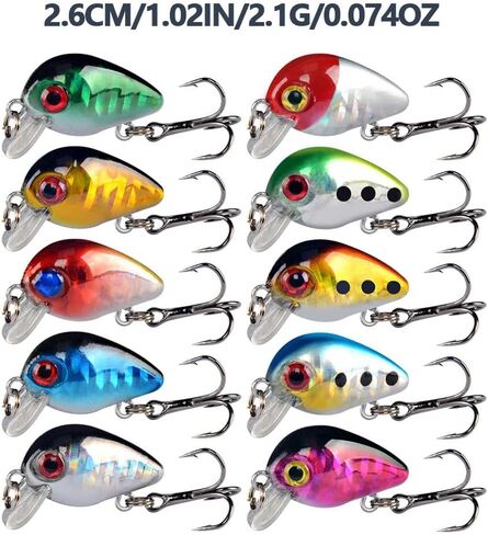Aneew Bulk 56 Pack Topwater Fishing Bass Lures Kit Tackle Bait Crankbait Swimbaits Jerkbaits Minnow Popper Pencil Vib Hard Baits Trout Pike Musky Walleye Perch Treble Hook Freshwater Saltwater in Saudi Arabia