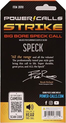 Higdon Outdoors Power Calls: Specklebelly Goose Call, Strike, Stealth Black in Kuwait