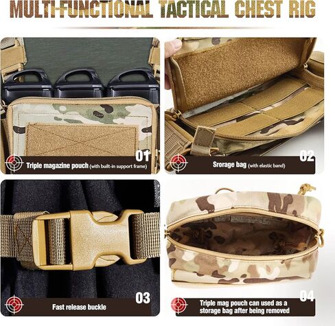 سترة Roseboon التكتيكية في الهواء الطلق الصدر تلاعب خفيفة للغاية تنفس سترة التدريب القتالية قابل للتعديل للكبار وحدات كرات الطلاء سترة الصدر الصغيرة تلاعب الصدرية التكتيكية للرجال in Kuwait