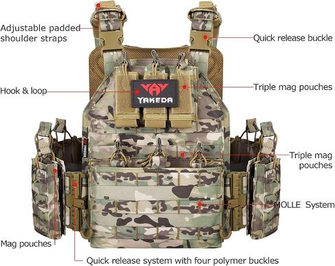 vAv YAKEDA Camo Tactical Outdoor Carrier Vest in Kuwait