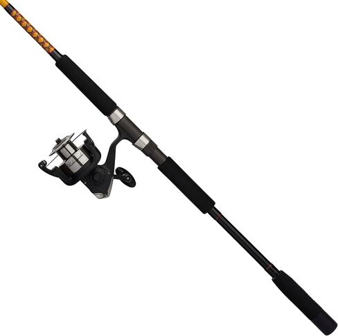 Ugly Stik Bigwater Spinning Reel and Fishing Rod Combo, Black/Red/Yellow in Saudi Arabia