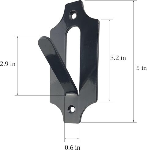 HIFLAME 3 Pack of European Skull Wall Mount Bracket Hangers for Deer Mule Antelope Coyote and Small Game Animals - Complete with Simple & Easy Installation Kits - Suitable, (Black) in Saudi Arabia