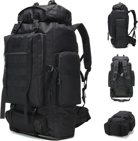 A N T INDUSTRIES 70L/100L Hiking Camping Backpack MOLLE Rucksack Waterproof Daypack for Traveling in Kuwait
