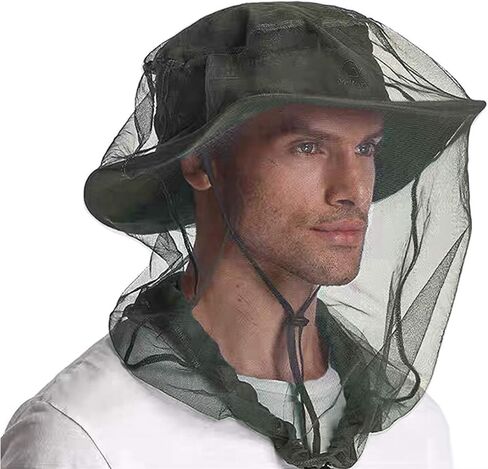 JIABEIUS 6 Pcs Mosquito Netting, Premium Head Net Face Mesh with Extra Fine Holes, Mosquito Hat Mask Head Cover for Camping Hiking Fishing Protecting from Insect Bug Bee Mosquito Gnats in Kuwait