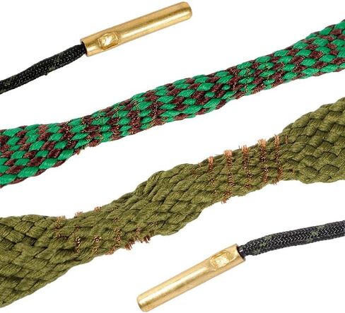 Miaozhun Bore Cleaner for Rifle Pistol Shotgun, Reusable Gun Snake Barrel Cleaning Rope for (.22 .223 5.56) (9mm .380 .357 .38) (.308 7.62mm 30-06 .30 .300 .303) (12GA) in Kuwait