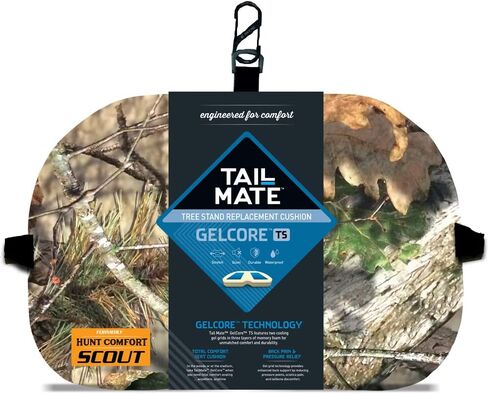 Tail Mate GelCore TS Tree Stand Seat Cushion, Mossy Oak, 15" x 10.5" x 2.5" in Saudi Arabia