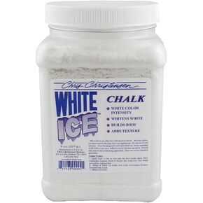 Chris Christensen White Ice Chalk, Dog Cosmetics, Groom Like a Professional, Natural Look, Easy to Apply and Blend, Does Not Contain Bleach or Peroxide, Made in The USA, 8 oz in Saudi Arabia