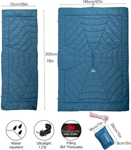 iClimb 3M Thinsulate Insulation Warm Camping Blanket Ultralight Compact in Kuwait