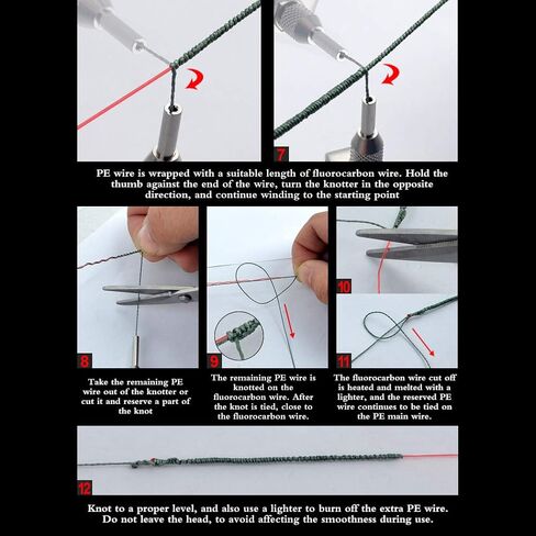 Coherny الصيد بكرة عقدة FG GT RP سلك معدني أداة الخياطة كابل موصل خيط صنارة الصيد اللفاف مساعدة آلة الخياطة الملحقات in Kuwait