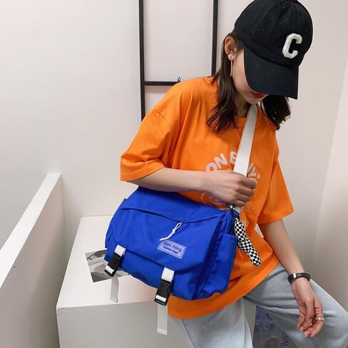 Kawaii Crossbody Bag Large Capacity Backpack Aesthetic Backpack Cute Casual Travel Mochilas Daypacks (black) in Saudi Arabia