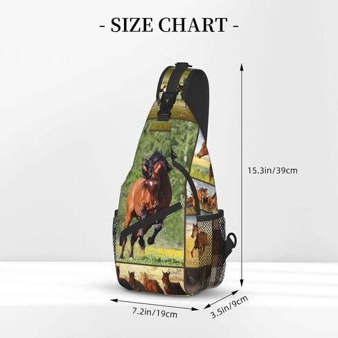 GAGADUCK الحصان السفر المشي لمسافات طويلة عادية Daypack Crossbody حقيبة ظهر ذات حمالة الكتف حقيبة صدر للرجال للرجال النساء الرياضة تسلق تشغيل in Saudi Arabia
