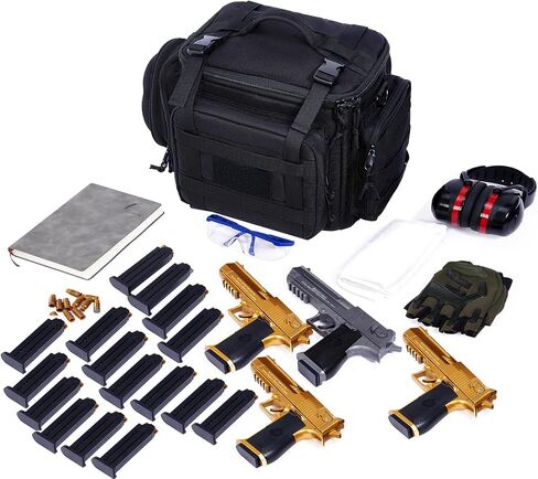 ADUSASA Gun range bag Can hold 4 full size Pistols 16 Magazine slots Pistol gun range bag for Shooting Training in Saudi Arabia