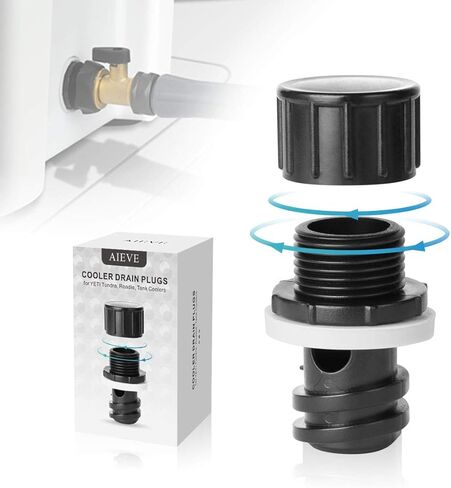 AIEVE وصلة خرطوم الصرف لبرودة YETI ، تبريد المكونات خرطوم اتصال برودة الصرف قابس استبدال ل YETI Cooler YETI Tundra Cooler, Roadie Cooler, ملحقات التبريد خزان in Kuwait