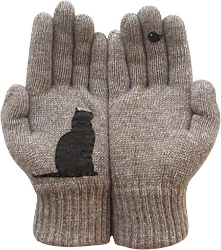 Winter Gloves for Men & Women | Warm Thermal Gloves for Running Cycling in Cold Weather | Warm Windproof Solid Color Mittens in Saudi Arabia
