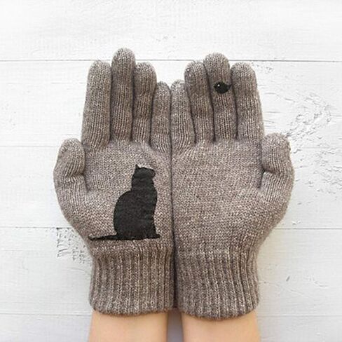 Winter Gloves for Men & Women | Warm Thermal Gloves for Running Cycling in Cold Weather | Warm Windproof Solid Color Mittens in Saudi Arabia